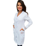 Jaleco Médica Enfermeira Gabardine Feminino Bu299