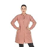 Jaleco Oxford Botões Manga Longa Nude Rosa Queimado Cor Rosa Queimado Tamanho G