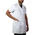 Jaleco Oxford Unissex Manga Curta Gola 3 Bolso Uniforme