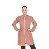 Jaleco Oxford Zíper Manga Longa Nude Rosa Queimado Cor Rosa Queimado Tamanho M