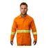 Jaleco Uniforme Refletivo Manga Longa Com Botão Brim Algodão