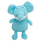 Jambo Pet  Brinquedo Mordedor Pelúcia Dentinho Elefante  Cor Azul  Emite Som  Tamanho Único  Para Cães  Material Algodão E Poliéster  Macio  Flexível