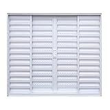 Janela De Alumínio Veneziana De Correr 100x120cm 4 Folhas Sem Vidro Soft Plus MGM Branco