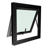 Janela Maxiar De Banheiro Esquadrias Brasil 60x60 Cor Preto Grupo Vetx