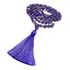 Japamala Ametista Tendencia 108 Contas Tassel Roxo 8mm