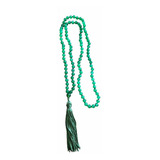 Japamala Jade Verde Pedra Natural 6mm Com Nó Entre Contas