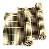 JapanBargain 1574  Tapete Grande De Bambu Para Sushi  Rolo De Sushi  26 7 Cm  Quadrado  Conjunto De 2