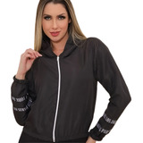 Jaqueta Blusa Neon Corta Vento C Capuz Feminino Casaco Frio