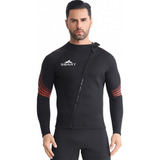 Jaqueta Blusa Neoprene 3mm Traje Natação Mergulho Surf
