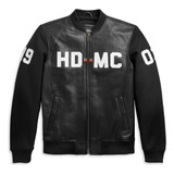 Jaqueta Bomber De Couro Harley Davidson