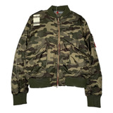 Jaqueta Bomber Verde Militar Camuflada Forrada Inverno Frio