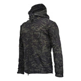 Jaqueta Camuflada Masculina Militar Impermeável Quente B