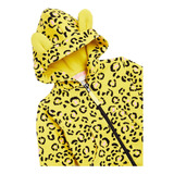 Jaqueta Casaco Amarelo Animal Print Bebê