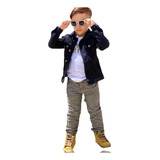 Jaqueta Casaco Blusa Jeans Elastano Infantil Menino Juvenil