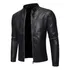 Jaqueta Casaco De Couro Slim Inverno Masculino