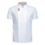 Jaqueta Chef Para Unisex Camisa Chef Manga Curta