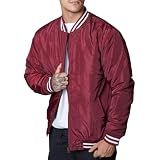 Jaqueta College Masculina 100- Poliéster Lisa Estilo Americana Colegio Escola Muitas Cores -BR- Alfa- G- Regular- Regular- Vermelho-