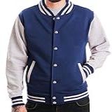 Jaqueta College Moletom Masculina Marinho