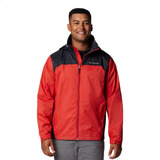 Jaqueta Columbia Glennaker Lake Ii Rain Sail Red Black