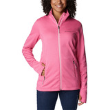 Jaqueta Columbia Park View Grid Fleece Rosa Feminino