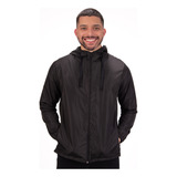Jaqueta Corta Vento Liso C Capuz Sem Estampa Blusa Agasalho