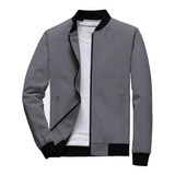 Jaqueta Corta Vento Masculina Casual Leve Bomber Varsity