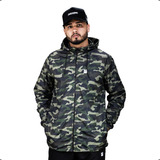 Jaqueta Corta Vento Masculina Impermeável Camuflado Militar