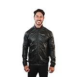 Jaqueta Corta Vento Masculina Impermeável Ziper Total Casaco Esportivo Preto M 