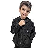 Jaqueta Corta Vento Masculino E Femenino Infantil Resistente á Água Ultra Leve Sem Forro Com Capuz E Bolso Lateral Delute