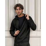 Jaqueta Corta Vento Masculino Liso Forro Capuz Casaco Blusa