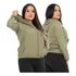 Jaqueta Corta Vento Plus Size Feminino Impermeável Com Capuz