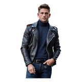 Jaqueta Couro Legitimo Masculina