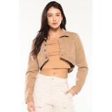 Jaqueta Cropped Feminina Em