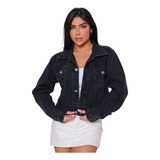 Jaqueta Cropped Jeans Com