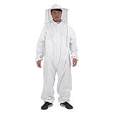 Jaqueta De Abelha Roupa De Proteção Profissional De Apicultura Macia Equipamento De Proteção De Apicultura Traje De Apicultor De Corpo Inteiro Com Chapéu De Apicultor Para Homens E XXG 