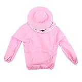 Jaqueta De Apicultor Jaqueta Ventilada De Poliéster Jaqueta De Apicultor Confortável De Usar Para Apicultores Para A Maioria Dos Adultos Cor De Rosa 