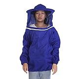 Jaqueta De Apicultura Terno De Apicultura Chapéu Redondo Véu Ventilado Elástico Cintura Apicultor Ternos Rosa E Azul Durável Azul 
