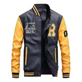 Jaqueta De Beisebol Casual Masculina Release Pu