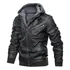 Jaqueta De Couro Forrada Veludo Masculino Slim Inverno