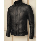 Jaqueta De Couro Masculina Slim Pronta Entrega