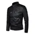 Jaqueta De Couro Motoqueiro Masculina Impermeável Slim Top