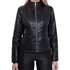 Jaqueta  De Couro Pu Feminina Slim  Outono/inverno