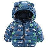 Jaqueta De Inverno Para Recém-nascidos- Roupas De Inverno- Casaco Acolchoado Infantil- Azul- 18-24 Meses