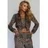 Jaqueta Feminina Bomber Animal Print Planet Girls Estampado