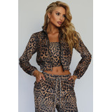 Jaqueta Feminina Bomber Animal