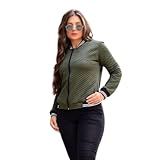 Jaqueta Feminina Bomber BlusadeFrio Com Ziper Inverno Casaco Cor Verde Militar Tamanho M