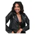 Jaqueta Feminina Courino Inverno Tendencia Curta Com Ziper
