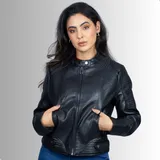Jaqueta Feminina Couro Sintetico