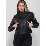 Jaqueta Feminina De Couro