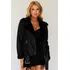 Jaqueta Feminina Detalhe Gola Planet Girls Preto